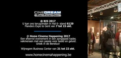 Cinedream TV @ BIS 2017 - Flanders Expo te Gent Cinedream TV @ BIS 2017 - Flanders Expo te Gent