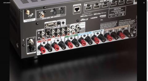 Denon AVR-X2800H back
