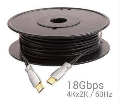 HDMI Fiber kabel 15 meter - HDMI 2.0b Cable 4K60 4:4:4  HDMI Fiber kabel 15 meter - HDMI 2.0b Cable 4K60 4:4:4