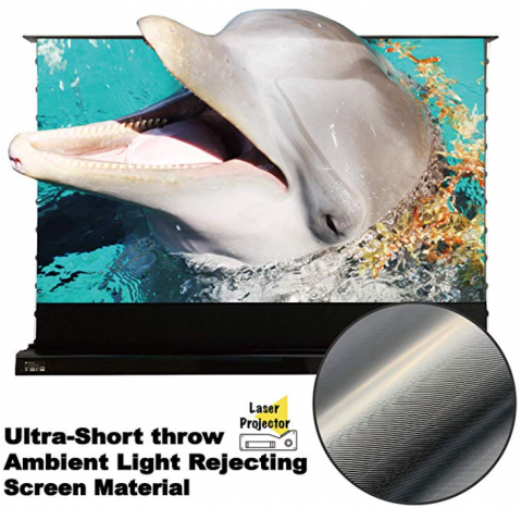 CinePro Ultra Short Throw scherm 100 " - Floor rising - pop up CinePro Ultra Short Throw scherm 100 " - Floor rising - pop up