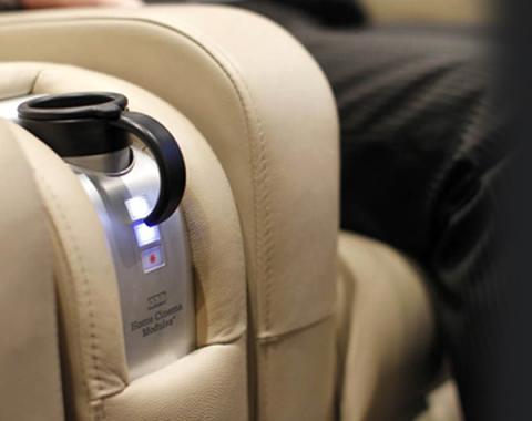 Armleuning, bekerhouder koud/warm, opbergbox